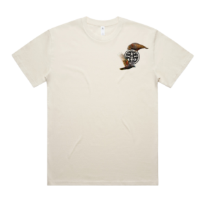 Kākā Cream Box Tee – Native Birds of Aotearoa
